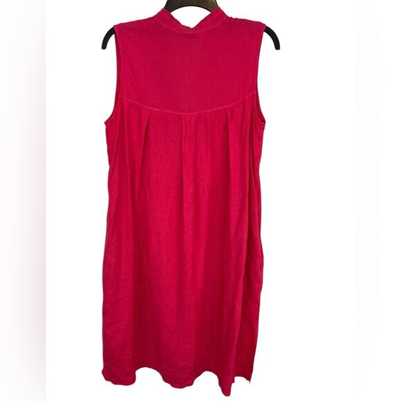 Rosso35 linen oversized dress with pockets - Picture 9 of 13